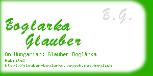 boglarka glauber business card